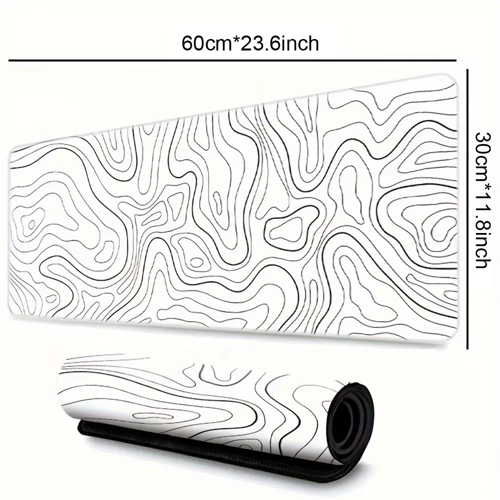 1PC Large Mouse Pad, Office Gaming Table Mat, Non-Slip Rubber Base Washable Mouse Pad for Work, Gaming and Office