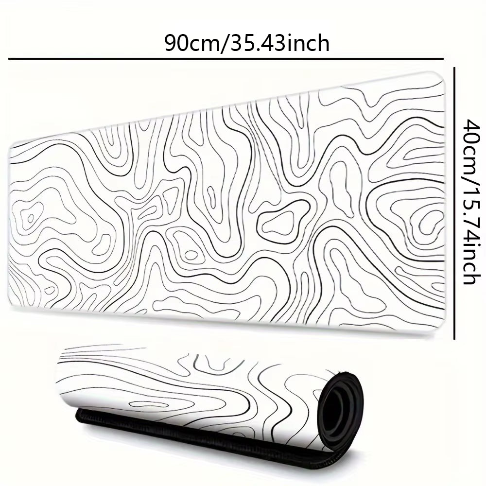 1PC Large Mouse Pad, Office Gaming Table Mat, Non-Slip Rubber Base Washable Mouse Pad for Work, Gaming and Office