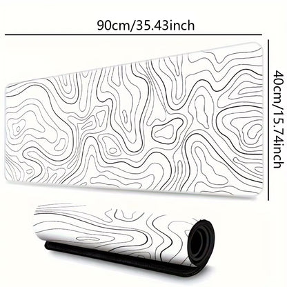 1PC Large Mouse Pad, Office Gaming Table Mat, Non-Slip Rubber Base Washable Mouse Pad for Work, Gaming and Office