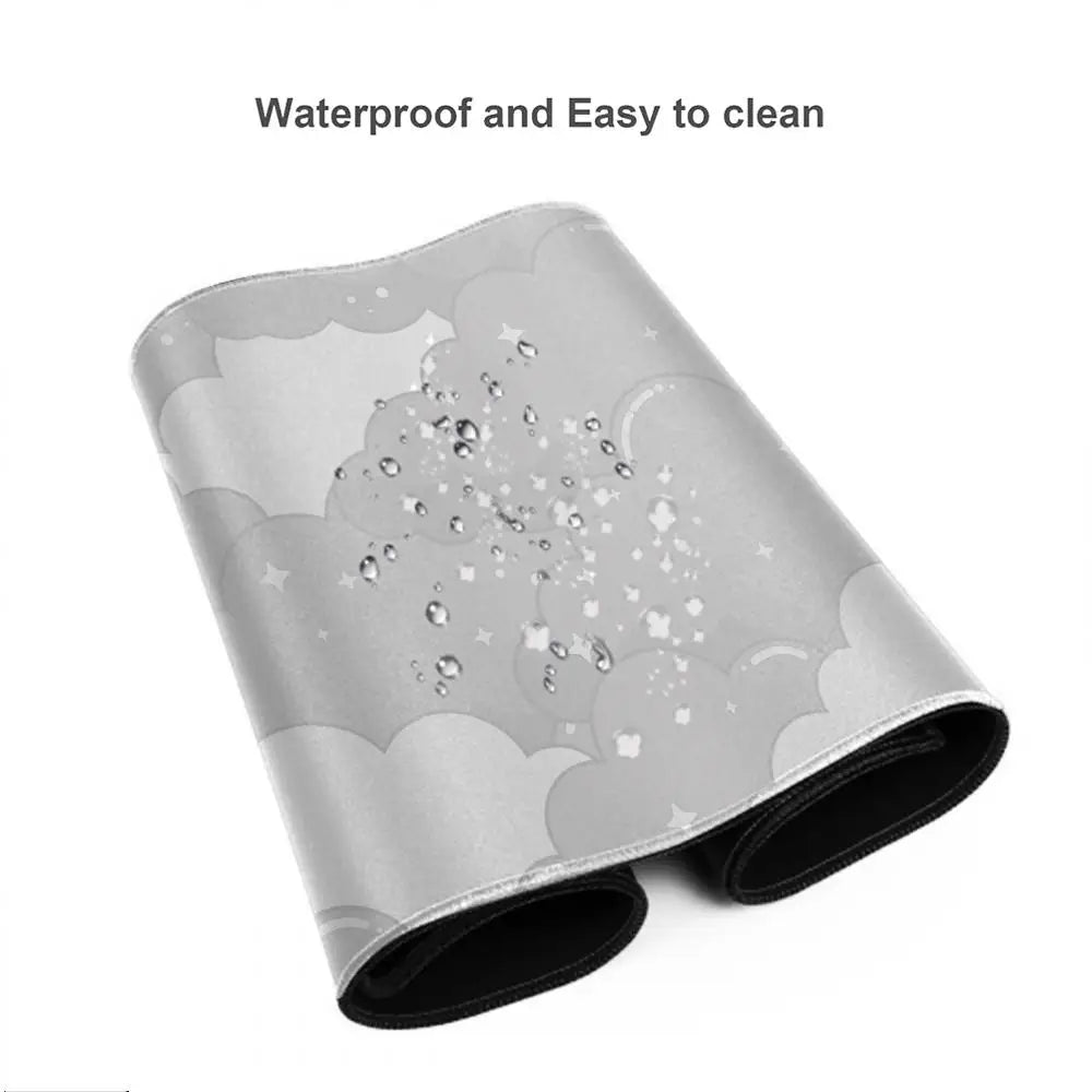 Japan Clouds Deskmat Black Carpet Large Gaming Mousepad Laptop Kawaii Computer Offices Mouse Pad Playmat Mouse Mats Accessories