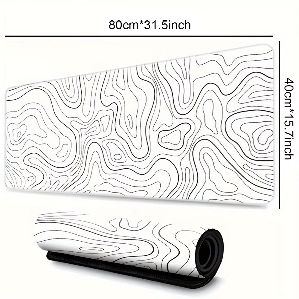 1PC Large Mouse Pad, Office Gaming Table Mat, Non-Slip Rubber Base Washable Mouse Pad for Work, Gaming and Office