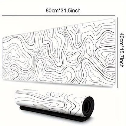 1PC Large Mouse Pad, Office Gaming Table Mat, Non-Slip Rubber Base Washable Mouse Pad for Work, Gaming and Office