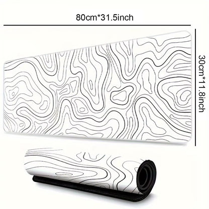 1PC Large Mouse Pad, Office Gaming Table Mat, Non-Slip Rubber Base Washable Mouse Pad for Work, Gaming and Office